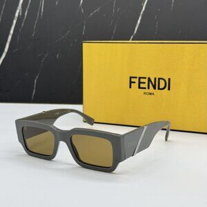 NEW FE40131I 20E FENDI SQUARE BROWN MEN FENDI SUNGLASSES